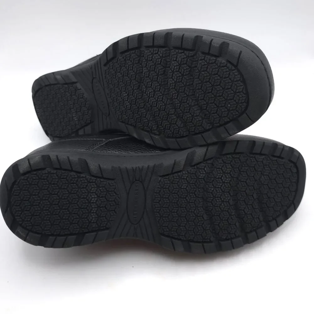 PERRY ELLIS PORTFOLIO‎ New Men's Work Shoes Black 10 Wide Ultra Foam Slip Guard